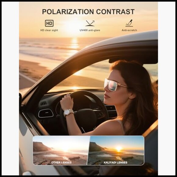 Polarized Sunglasses with UV400 Protection for Driving Fishing Golf